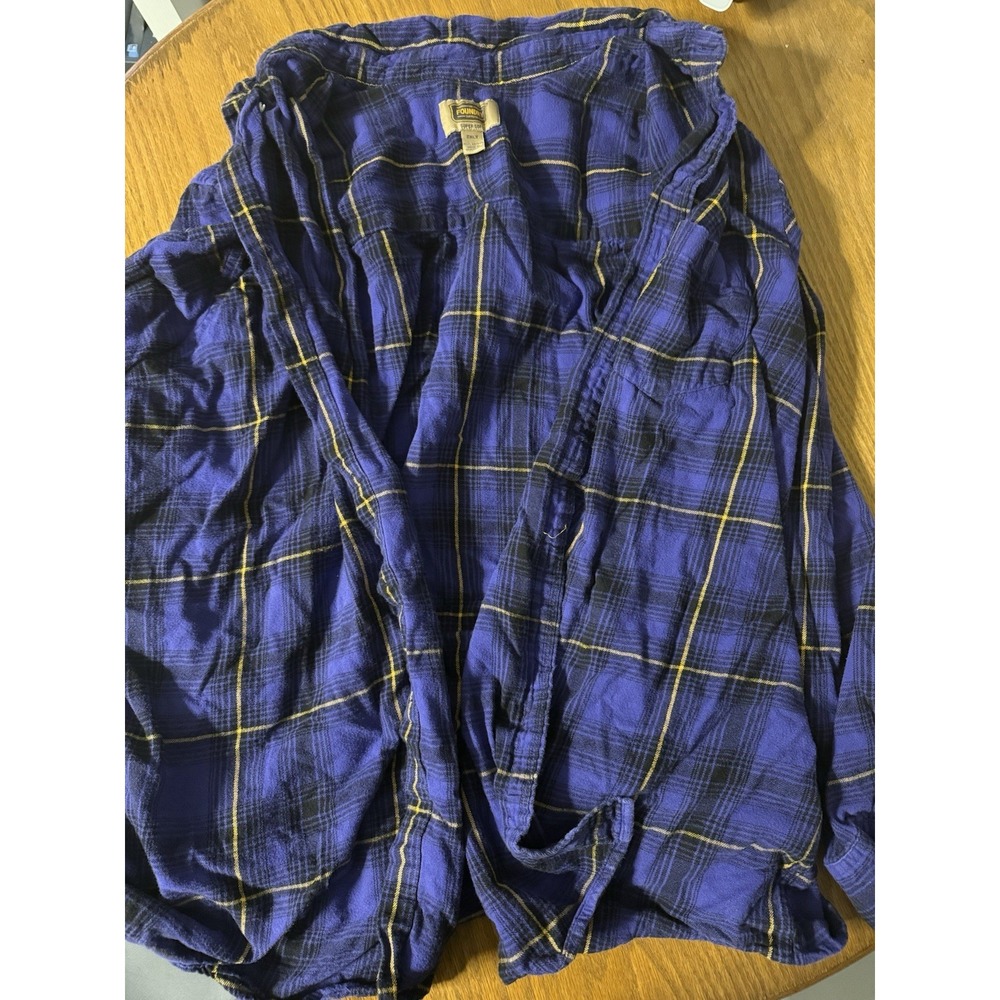 Foundry‎ Supply Co Super Soft Flannel Shirt 2XLT Blue Plaid